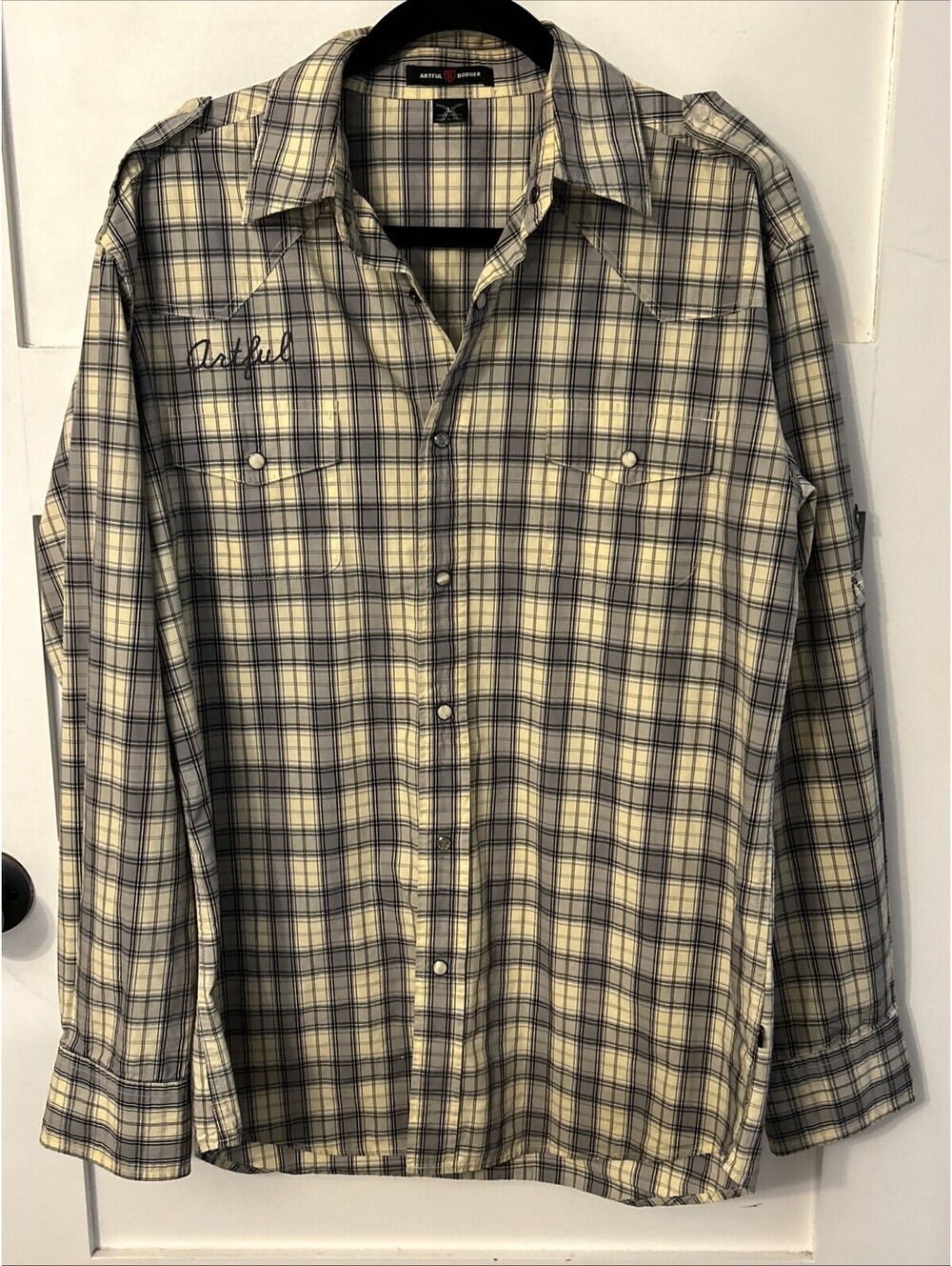 Artful Dodger Men’s Plaid & Graphic Shirt L